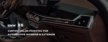 [서울.용인 | 자동차 실내 튜닝 전문점] BMW X6 실내 커스텀 도색 핸들, 대시보드 상하부, 도어트림, 센터콘솔 등 / 부산 기장경기 광주시 문형동