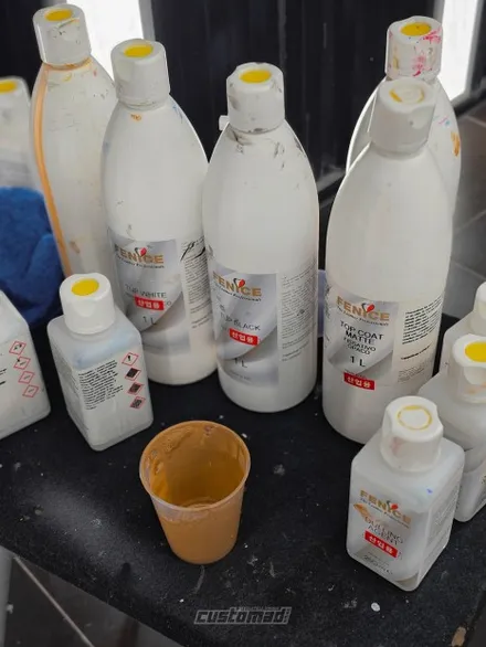 순정보다 순정같은 핸들염색 시공기 [소나타 디엣지 핸들 커스텀 도색 시공 _ 부산 자동차 실내염색 전문점] / 부산 기장