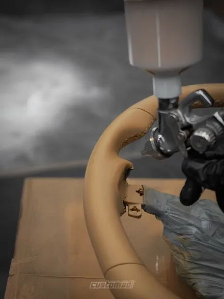 순정보다 순정같은 핸들염색 시공기 [소나타 디엣지 핸들 커스텀 도색 시공 _ 부산 자동차 실내염색 전문점] / 부산 기장