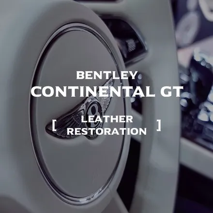 예민하고도 예민한 벤틀리 가죽 복원시공 [Bentley Continental GT _커스텀매드] #실내복원 #시트복원 #핸들복원 / 부산 기장경기 광주시 문형동