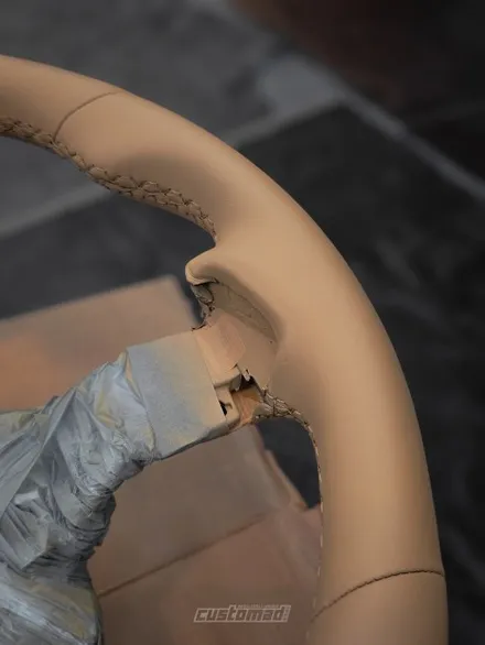 순정보다 순정같은 핸들염색 시공기 [소나타 디엣지 핸들 커스텀 도색 시공 _ 부산 자동차 실내염색 전문점] / 부산 기장