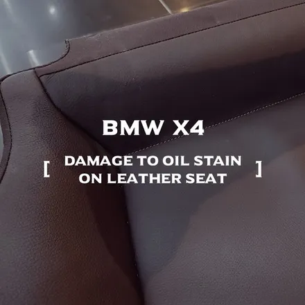 가죽시트와 방향제의 잘못된 만남 [BMW X4 시트얼룩복원 _커스텀매드] #가죽복원 #버튼복원 #가죽복원 / 부산 기장경기 광주시 문형동