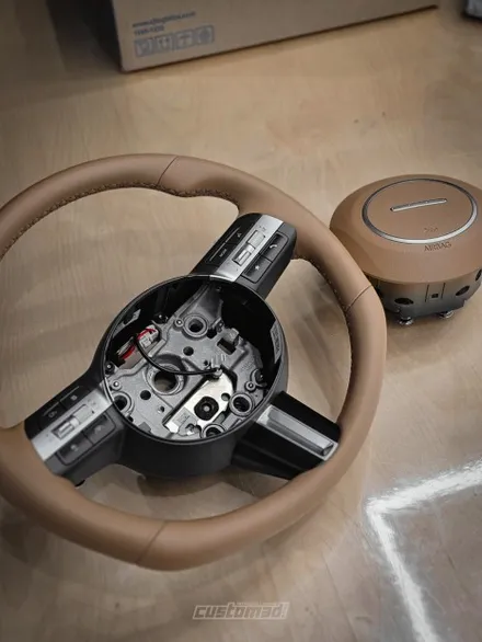 순정보다 순정같은 핸들염색 시공기 [소나타 디엣지 핸들 커스텀 도색 시공 _ 부산 자동차 실내염색 전문점] / 부산 기장