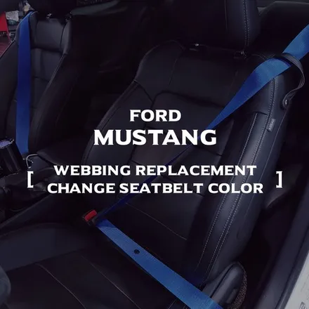 [포드 머스탱 Ford Mustang 컬러안전벨트 커스텀 시공 _커스텀매드] #컬러안전벨트 #컬러벨트 #안전벨트튜닝 #서울경기자동차튜닝샵 #업체추천 / 부산 기장경기 광주시 문형동