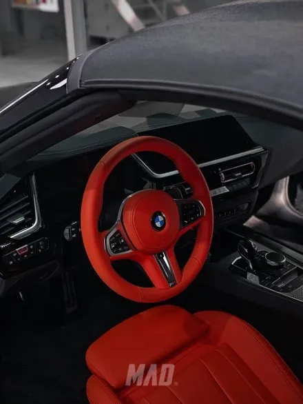 [서울.용인 | 자동차 실내 튜닝 전문점] BMW G29 Z4 마그마 레드 컬러 커스텀 도색 교체 염색 / 부산 기장경기 광주시 문형동