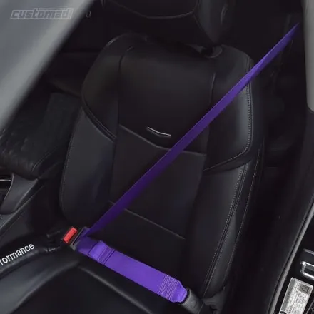 블랙에 레드만 잘어울리는게 아니다, 블랙&퍼플 조합 [캐딜락 Cadillac ATS 컬러벨트 _커스텀매드] #컬러안전벨트 #안전벨트튜닝 #서울경기자동차튜닝샵 #벨트교체 / 부산 기장경기 광주시 문형동