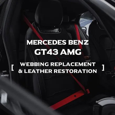 단골이 되어가는 과정 [벤츠 GT43 amg 가죽복원/컬러안전벨트 _커스텀매드] #컬러벨트 #벨트색상 #안전벨트튜닝 #서울경기자동차복원샵 #시트복원 #업체추천 / 부산 기장경기 광주시 문형동