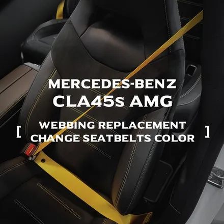 벤츠도 벤츠나름, AMG다워지기 [CLA 45s amg 컬러안전벨트 시공 _커스텀매드] / 부산 기장경기 광주시 문형동