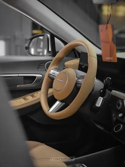 순정보다 순정같은 핸들염색 시공기 [소나타 디엣지 핸들 커스텀 도색 시공 _ 부산 자동차 실내염색 전문점] / 부산 기장