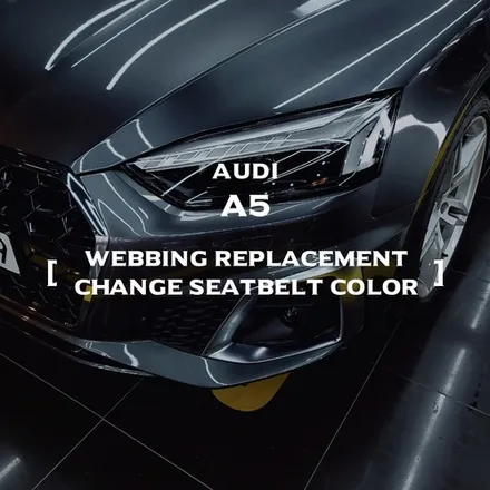 아우디 S-Line 포인트 안전벨트 시공 [AUDI A5 컬러벨트 _커스텀매드] #컬러안전벨트 #안전벨트튜닝 #서울경기자동차튜닝샵 #벨트컬러 #벨트교체 / 부산 기장경기 광주시 문형동