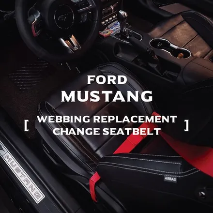포드 머스탱 컬러안전벨트 시공 [Ford Mustang 컬러벨트 _커스텀매드] #커스텀벨트 #벨트색상 #안전벨트튜닝 #서울경기자동차튜닝샵 #벨트교체 #업체추천 / 부산 기장경기 광주시 문형동
