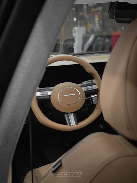 순정보다 순정같은 핸들염색 시공기 [소나타 디엣지 핸들 커스텀 도색 시공 _ 부산 자동차 실내염색 전문점] / 부산 기장