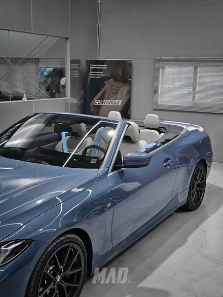 [분당.용인 | 자동차 실내 커스텀 전문점] 컬러 안전벨트 교체 튜닝! bmw 420i 컨버터블 바로셀로나 블루 에디션, 국내 단 20대밖에 없다고? / 부산 기장경기 광주시 문형동