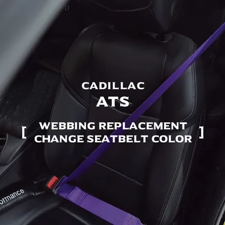 블랙에 레드만 잘어울리는게 아니다, 블랙&퍼플 조합 [캐딜락 Cadillac ATS 컬러벨트 _커스텀매드] #컬러안전벨트 #안전벨트튜닝 #서울경기자동차튜닝샵 #벨트교체 / 부산 기장경기 광주시 문형동
