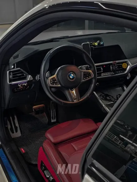 [서울.경기 | 자동차 실내 튜닝 전문점] BMW 420i 핸들 타코라 레드 컬러 커스텀 도색 교체 염색 / 부산 기장경기 광주시 문형동
