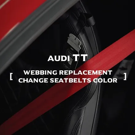 아우디 TT, 컬러안전벨트 시공기 [AUDI TT mk2 안전벨트 교체 시공 _ 부산 커스텀매드] / 부산 기장