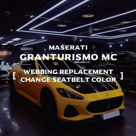 마세라티 그란투리스모 MC, 최고의 인테리어 드레스업 [Maserati Granturismo MC 컬러벨트 _커스텀매드] #컬러안전벨트 #안전벨트튜닝 #서울경기자동차튜닝 #벨트교체 / 부산 기장경기 광주시 문형동
