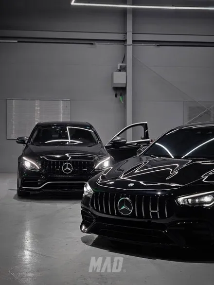 벤츠 우정템? 친구따라 매드간다~ [벤츠 CLA45s AMG & C220d 컬러 안전벨트 시공 _ 서울·경기 컬러안전벨트 전문점] / 부산 기장경기 광주시 문형동