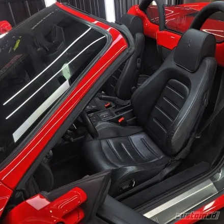 페라리 F430 실내복원기 [Ferrari F430 복원시공 _커스텀매드] #가죽복원 #시트복원 #끈적임복원 #핸들복원 / 부산 기장경기 광주시 문형동
