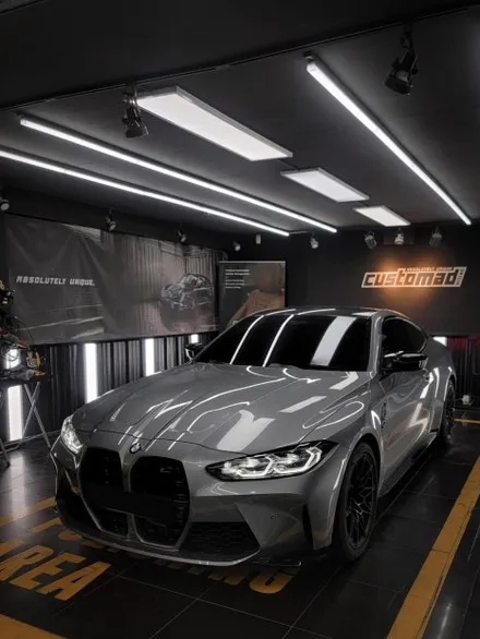 BMW M4에 치트키쓰기 [BMW M4 컴페티션 컬러안전벨트 시공 _커스텀매드] / 부산 기장경기 광주시 문형동