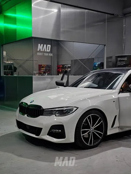 BMW G20 320i 브라운 시트 블루 컬러 안전벨트 교체 [서울.경기 | 자동차 실내 튜닝 전문점] / 부산 기장경기 광주시 문형동