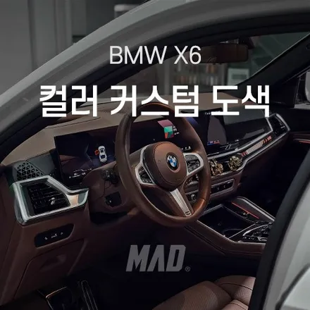 [서울.용인 | 자동차 실내 튜닝 전문점] BMW X6 실내 커스텀 도색 핸들, 대시보드 상하부, 도어트림, 센터콘솔 등 / 부산 기장경기 광주시 문형동