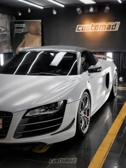 R8을 R8해보자 [아우디 R8 gt spyder 실내복원&컬러안전벨트 시공 _커스텀매드] / 부산 기장
