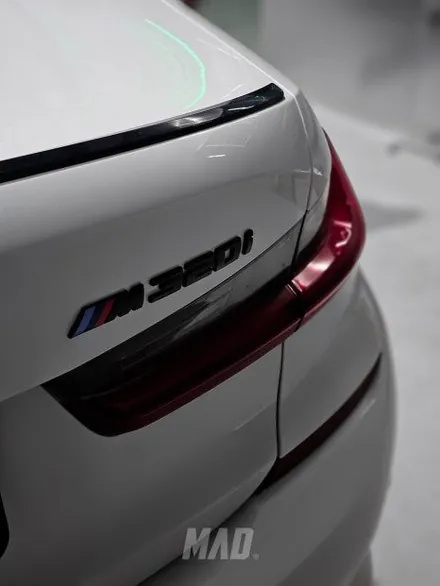 BMW G20 320i 브라운 시트 블루 컬러 안전벨트 교체 [서울.경기 | 자동차 실내 튜닝 전문점] / 부산 기장경기 광주시 문형동