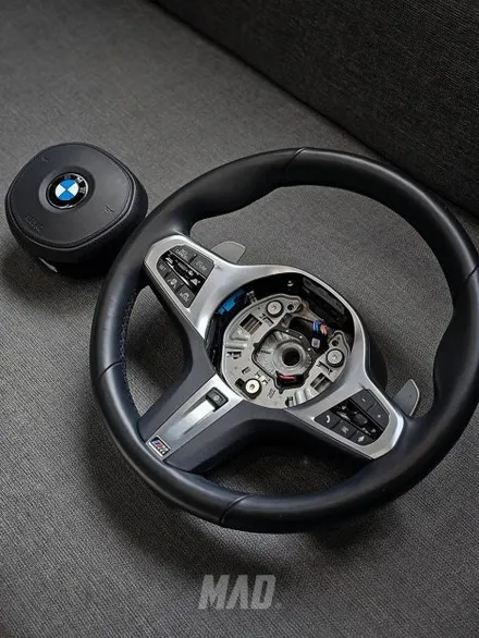 BMW X7 꼬냑 시트 색상에 맞춰 핸들 커스텀 도색 / 부산 기장경기 광주시 문형동