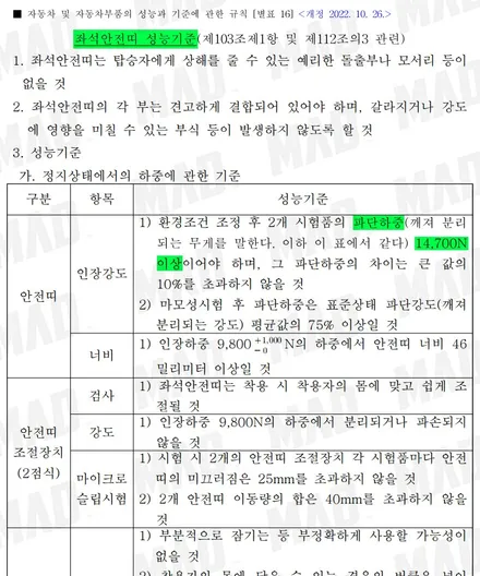 튜닝의 완성은 커스텀매드에서 [미니쿠퍼 클럽맨 파이널에디션 안전벨트 교체 _ 커스텀매드 서울.경기 수도권] / 부산 기장경기 광주시 문형동
