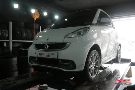 귀여운 벤츠 스마트 휠도색(고스트크롬)으로 더 특별하게! / 용인 처인구