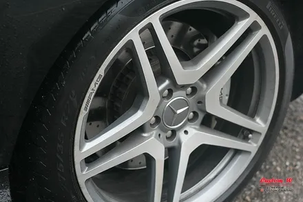 휠도색 컬러는 맷블랙, 차량은 슈퍼파워 벤츠 CL65 AMG(V12 BITURBO 후덜덜) / 용인 처인구