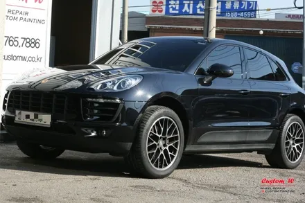 맷블랙 휠도색과 환상적인 조화 포르쉐 마칸. / 용인 처인구