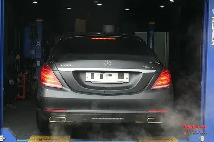 제대로 된 휠복원 받기 위해 찾아 온 벤츠 S500 다이아몬드컷팅 휠수리 / 용인 처인구