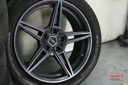 BMW 4시리즈 슈니처(AC Schnitzer) 도색 휠을 다이아몬드컷팅휠(블랙폴리시)로 변신하다. / 용인 처인구