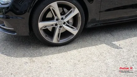 A7휠을 RS7 다이아몬드컷팅휠 처럼 만들다! 다이아몬드컷팅 휠수리를 이용한 블랙폴리쉬 휠 만들기. / 용인 처인구