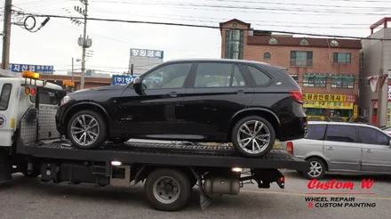 이번에도 100주년 기념 BMW X5 블랙유광 휠도색+캘리퍼도색. 아내분에게 선물. / 용인 처인구