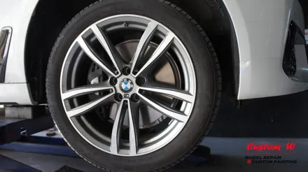 신형 2017 BMW 7시리즈 캘리퍼도색과 고스트크롬 휠도색. / 용인 처인구