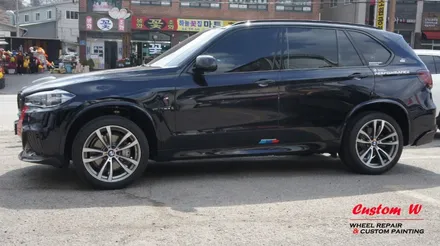BMW X5 100주년 한정모델 더욱 멋진 드레스업을 위해 고스트크롬 휠도색, M퍼포먼스 오렌지 캘리퍼도색을 하다. / 용인 처인구