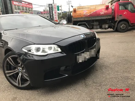 BMW M5(F10) 343M휠 상처수리 후 블랙유광 휠도색. / 용인 처인구