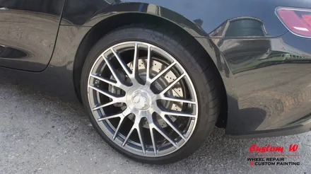 메르세데스 벤츠 AMG GT 블랙유광 휠도색, 레드 캘리퍼도색. / 용인 처인구