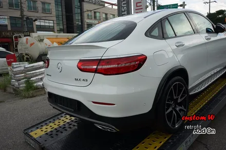 신차 GLC 43 AMG 쿠페 C292 차량의 레드 캘리퍼도색, 에어발란스, 이오나이져. / 용인 처인구