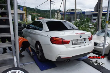BMW 428I 컨버터블과 잘 어울리는 블랙유광 휠도색.(휠 상처수리 후 도색) / 용인 처인구
