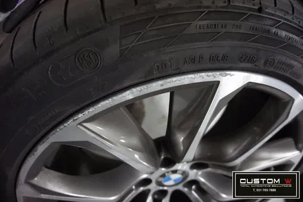 BMW X6 휠 상처 수리 후 블랙유광 휠도색 / 용인 처인구