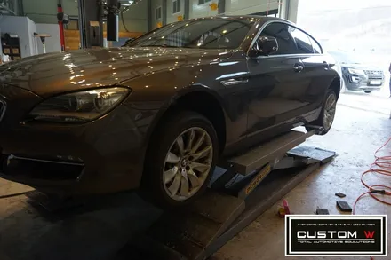 BMW 640D 휠 상처수리 후 고스트크롬 휠도색. / 용인 처인구