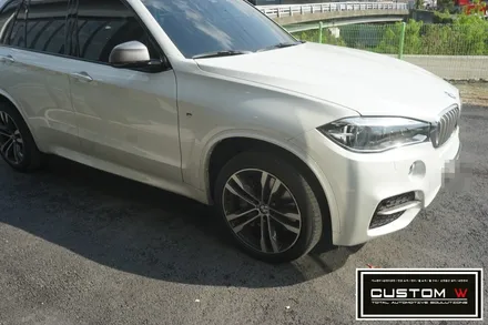 BMW X5 50D 다이아몬드컷팅 휠수리, 블루 캘리퍼도색. / 용인 처인구