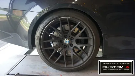 BMW E92 M3 휠 상처수리 후 블랙유광(하이그로시 블랙) 휠도색. / 용인 처인구