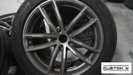 BMW G30 5시리즈 블랙유광 휠도색. / 용인 처인구