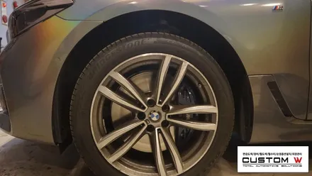 BMW 6GT 블랙유광(하이그로시블랙) 휠도색. / 용인 처인구