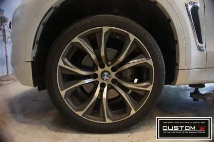 BMW X6 블랙 유광 휠도색, 블루 캘리퍼 도색 / 용인 처인구